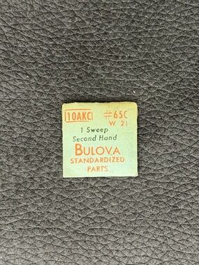 NOS Authentic BULOVA Standardized Watch Part.  10AKC 65C W21. Sweep Second Hand.